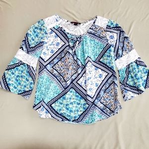 IZ Byer Girl Peasant Blouse